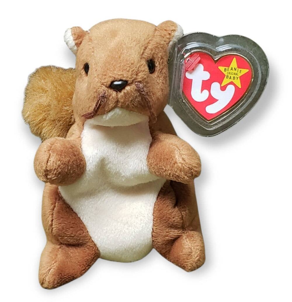 TY Beanie Babies Nuts The Squirrel • Plush